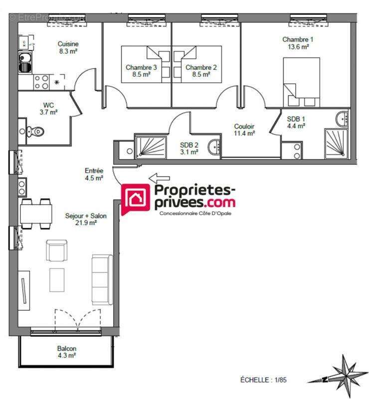 Appartement à CAMIERS