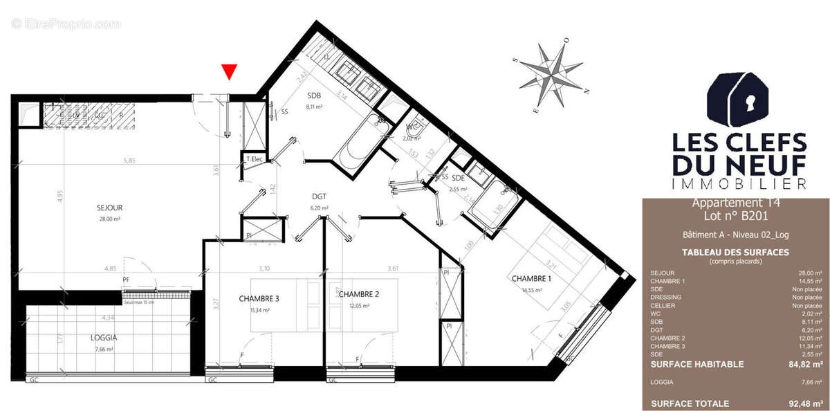 Appartement à SAINT-ORENS-DE-GAMEVILLE