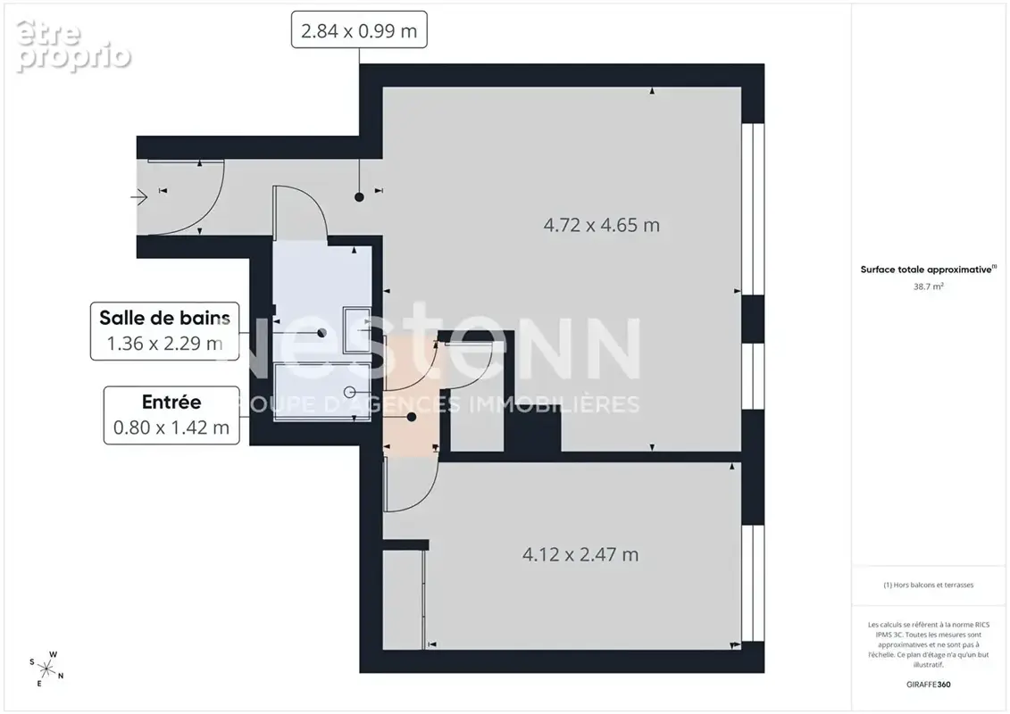 Appartement 2 pièces à vendre à Paris 19ème - Vue dégagée - photo 8