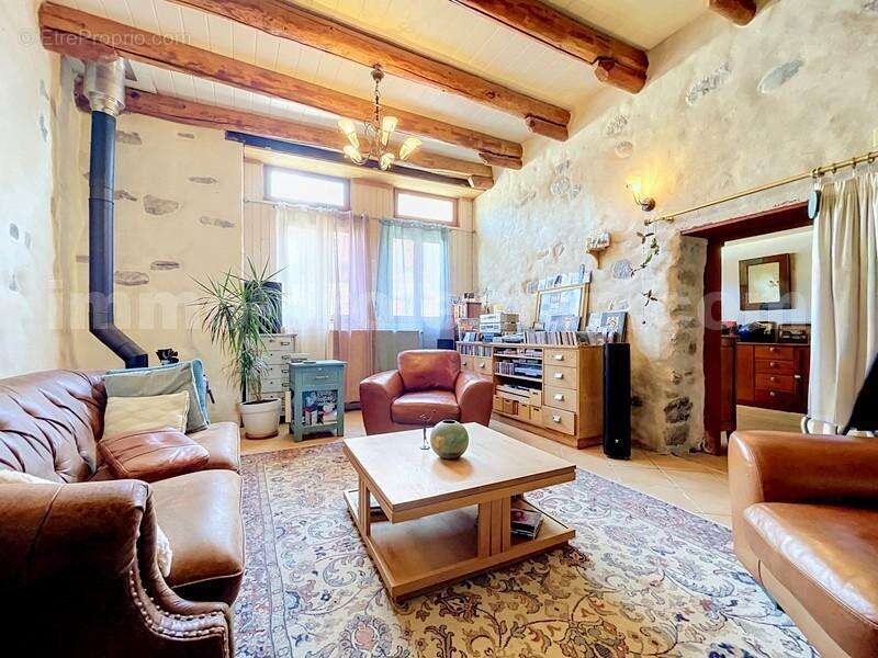 Maison_village_Fillinges_sejour_cuisine_chambre_terrasse_jardin_parking_ - Maison à FILLINGES