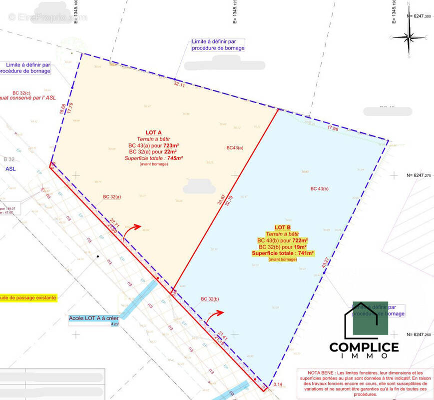 Terrain à VIGNEUX-DE-BRETAGNE