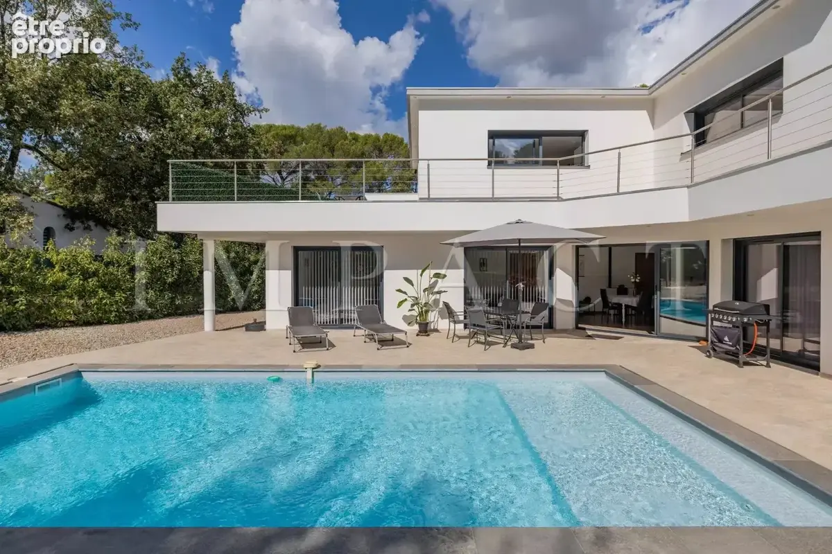 Mouans-Sartoux limite Mougins, Villa contemporaine de 220m2 avec piscine à vendre - photo 6