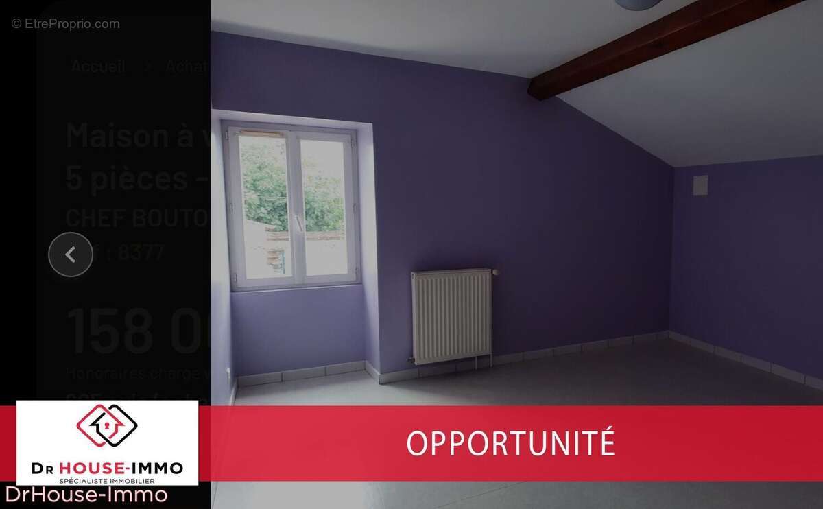 Maison à CHEF-BOUTONNE