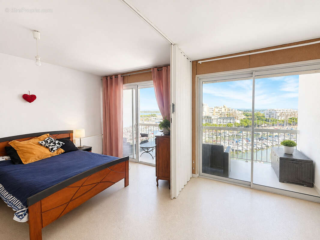 Carnon t3 dernier etage vue port mer etangs - photo 5