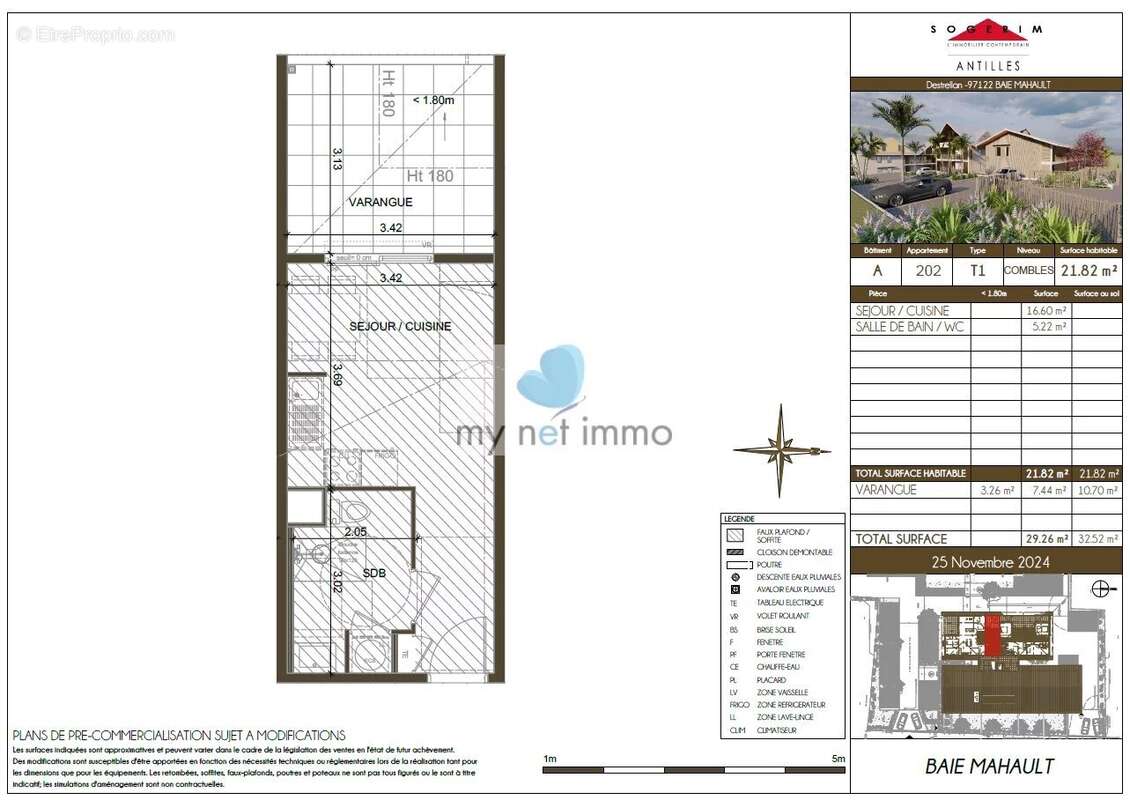 Appartement à BAIE-MAHAULT