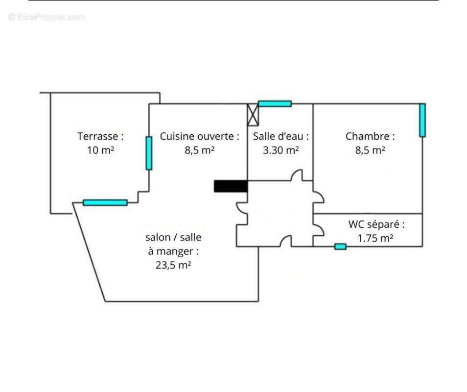 Appartement à SAINT-CYPRIEN