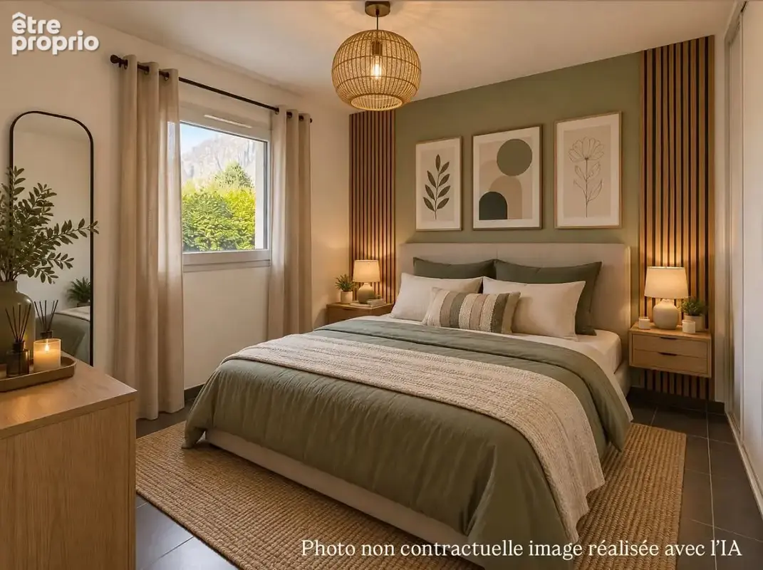 Appartement t3 + annexes -  la chambre - photo 7