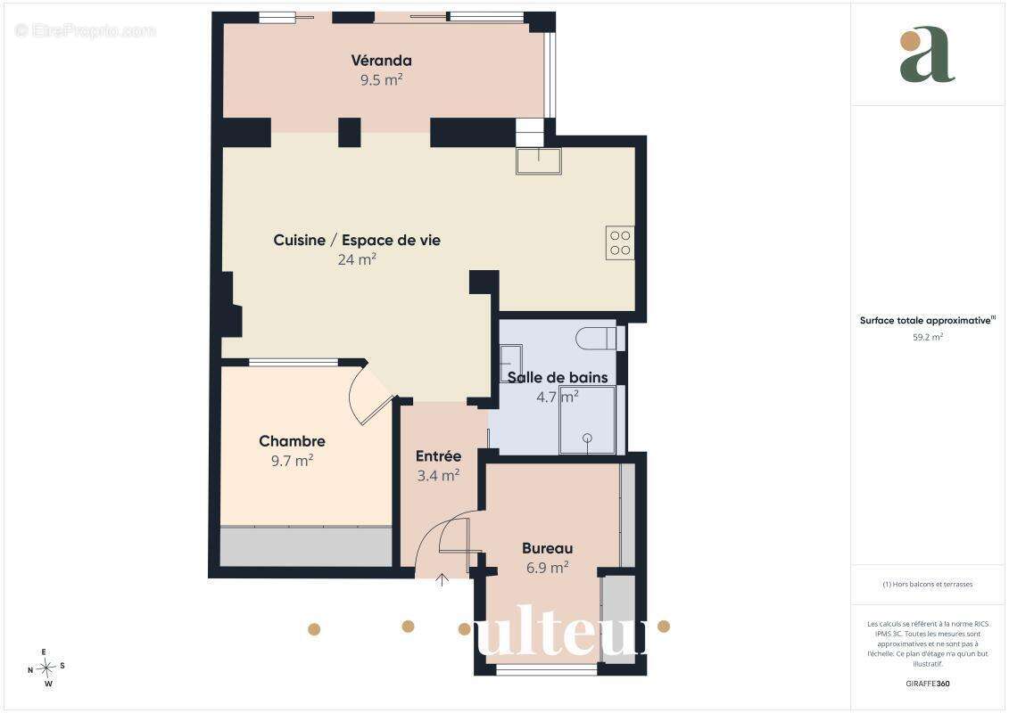 Appartement avec jardin de 45 m²  en vente aux Chartrons - photo 15