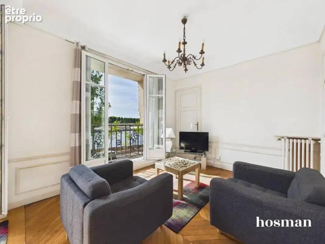 Appartement 3 pièces 2 chambres de 59 m² - Quai Louis Blériot, balcon, lumineux, sud-est - photo 3