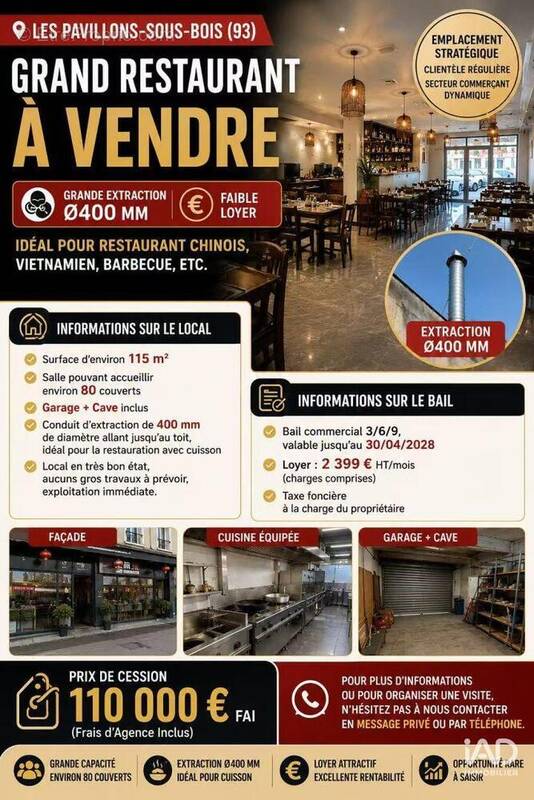 Photo 1 - Commerce à LES PAVILLONS-SOUS-BOIS