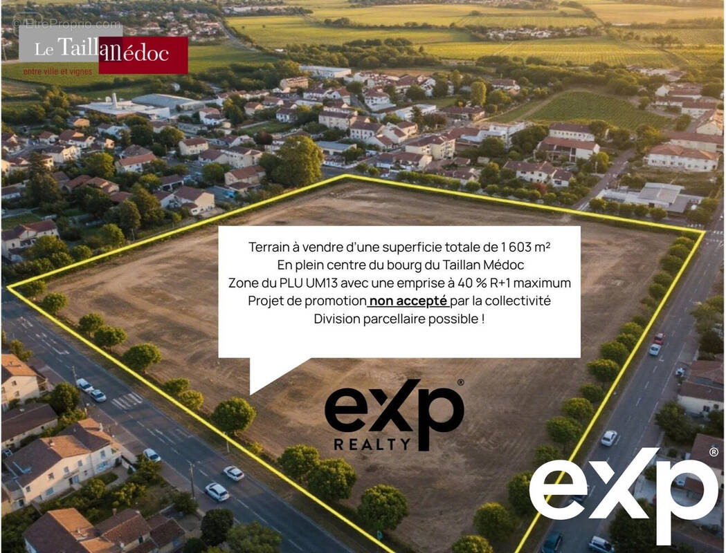 Terrain à LE TAILLAN-MEDOC