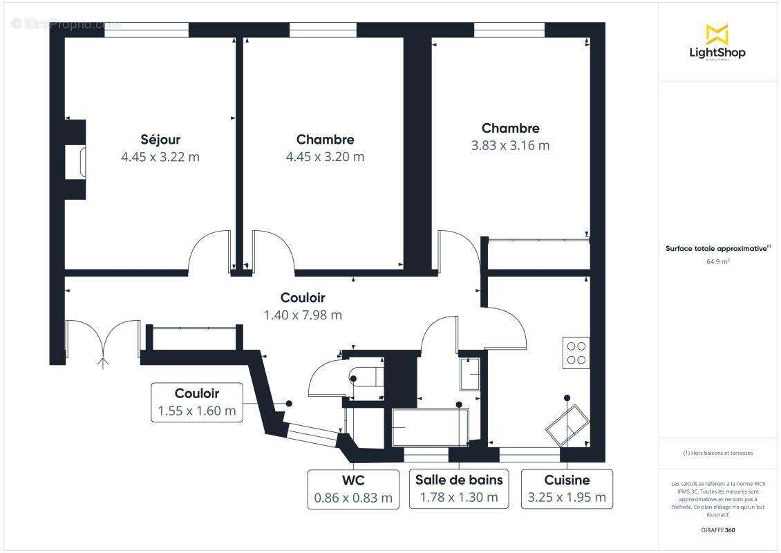 Appartement à PARIS-19E