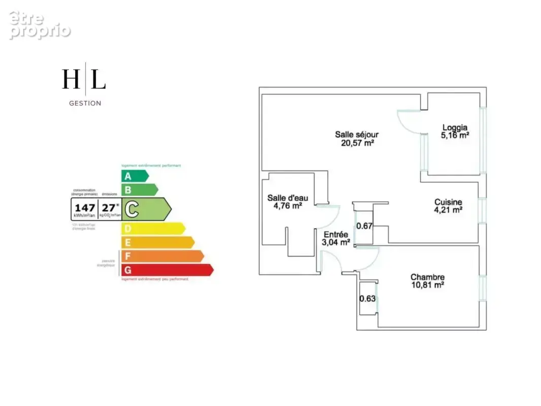 Appartement T2 moderne - 50 m² - Montreuil - Dernier étage avec loggia - photo 21