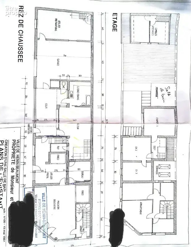 ENSEMBLE IMMOBILIER ( Local commercial + maison + appartement + garage ) - photo 14