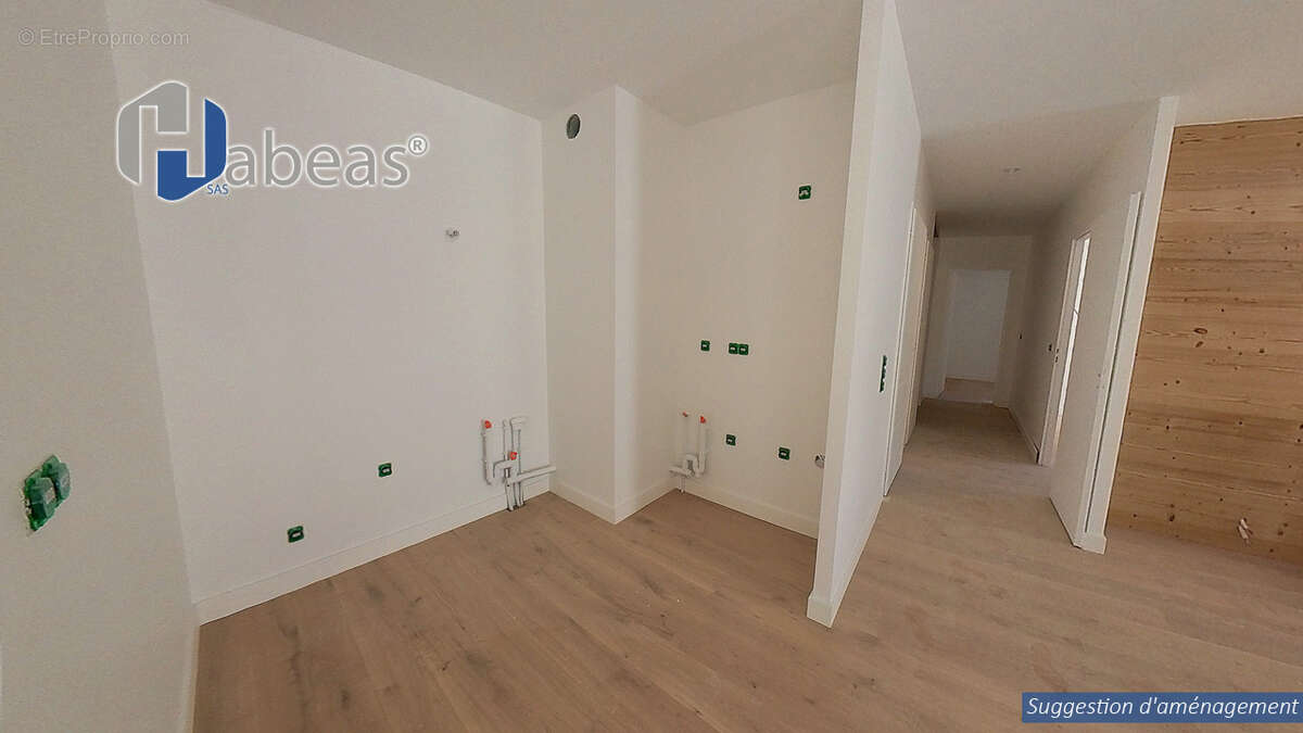 T3 avec 1 chambre plus 2 cabines , 64.83m², Balcon 5,58m², Casier à Ski, cellier - photo 5