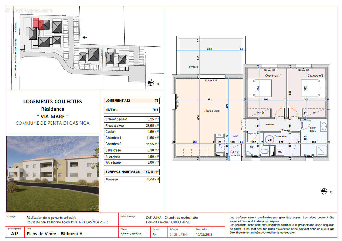Appartement à PENTA-DI-CASINCA