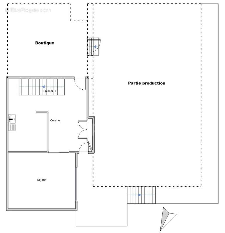 Ensemble immobilier - Local commercial, partie production et son habitation avec vue sur rivière - photo 17
