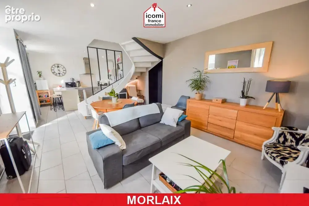 Finistere - morlaix (29600) - a vendre - maison de ville t5 95m² de 1940 - 3 chambres - aucuns travaux - coup de coeur - proche  - photo 2