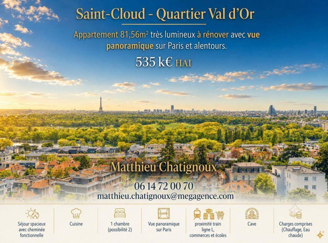 Appartement à SAINT-CLOUD
