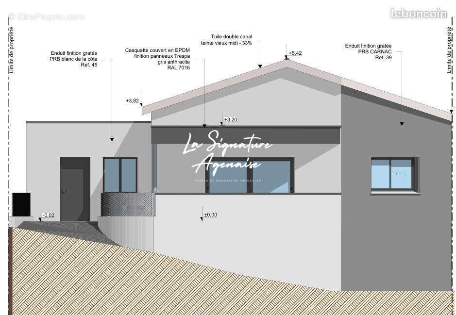 Terrain 164 m² à Layrac  - photo 2