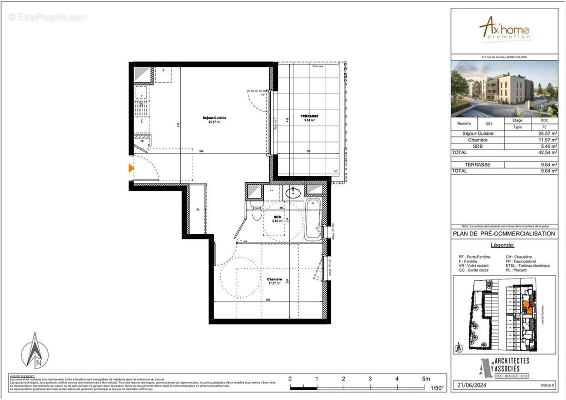 Appartement 42 m² à Villars  - photo 2