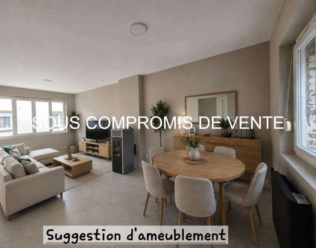 Maison semi individuelle , garage, 2/3 chambres - photo 2
