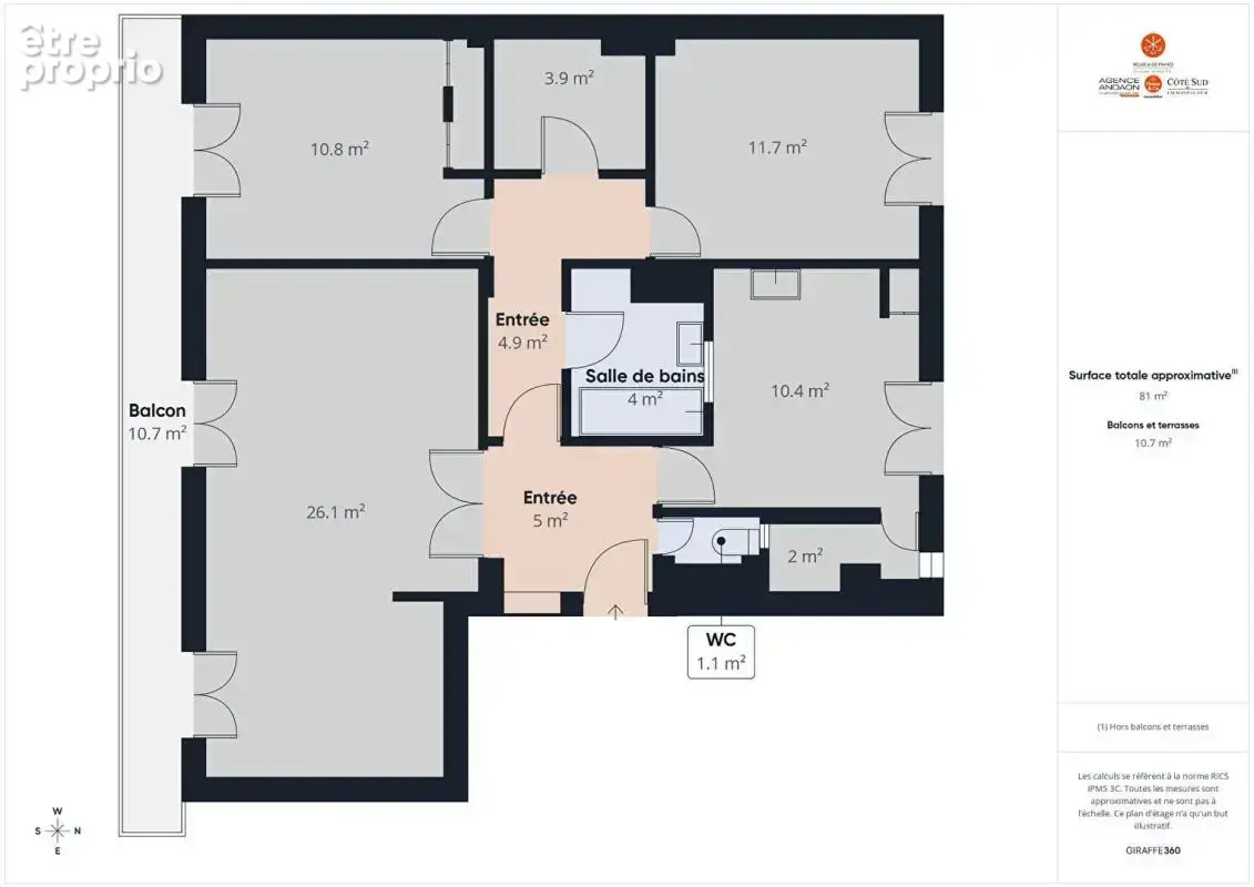 T3 lumineux avec grand balcon et parking ! À deux pas des rempa - photo 10