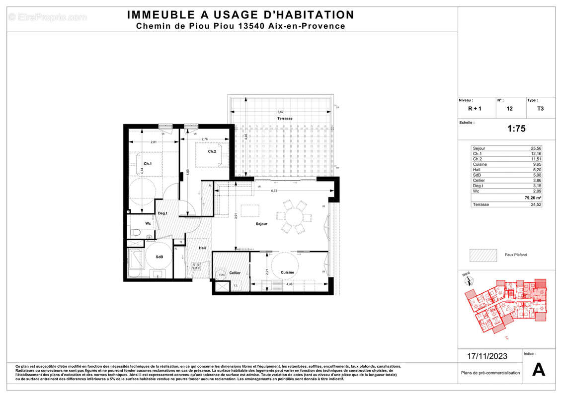 Appartement à AIX-EN-PROVENCE