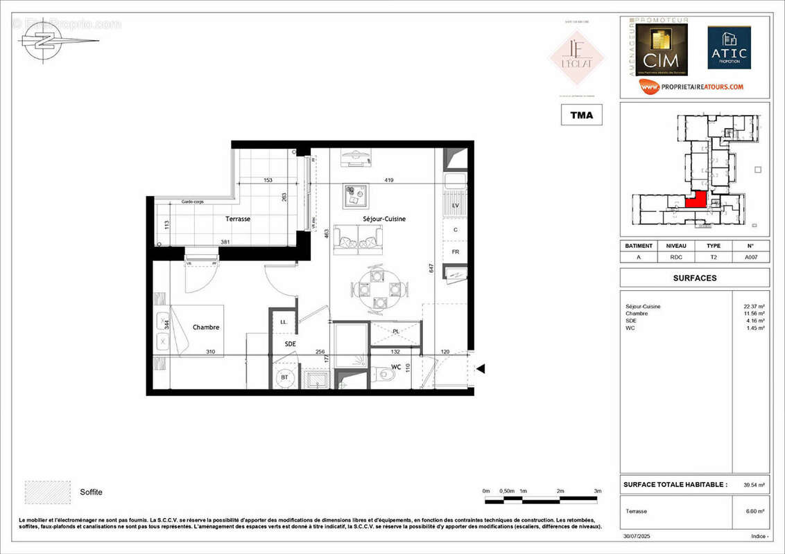 Appartement à SAINT-CYR-SUR-LOIRE