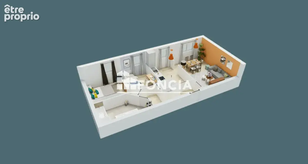 FLEURY LES AUBRAIS - Appartement de type 3 avec garage VENDU LIBRE - photo 3