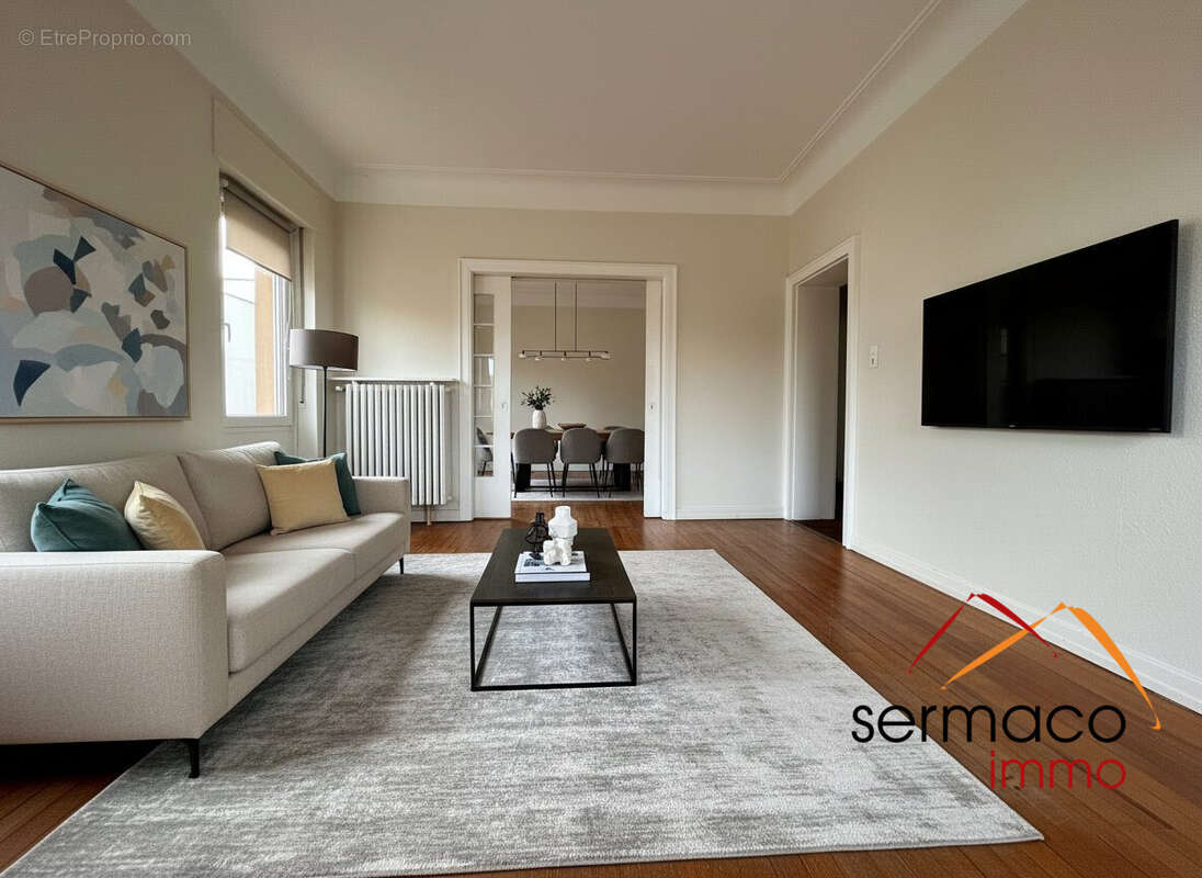 Salon/Séjour généré par l'IA - Appartement à SARREGUEMINES