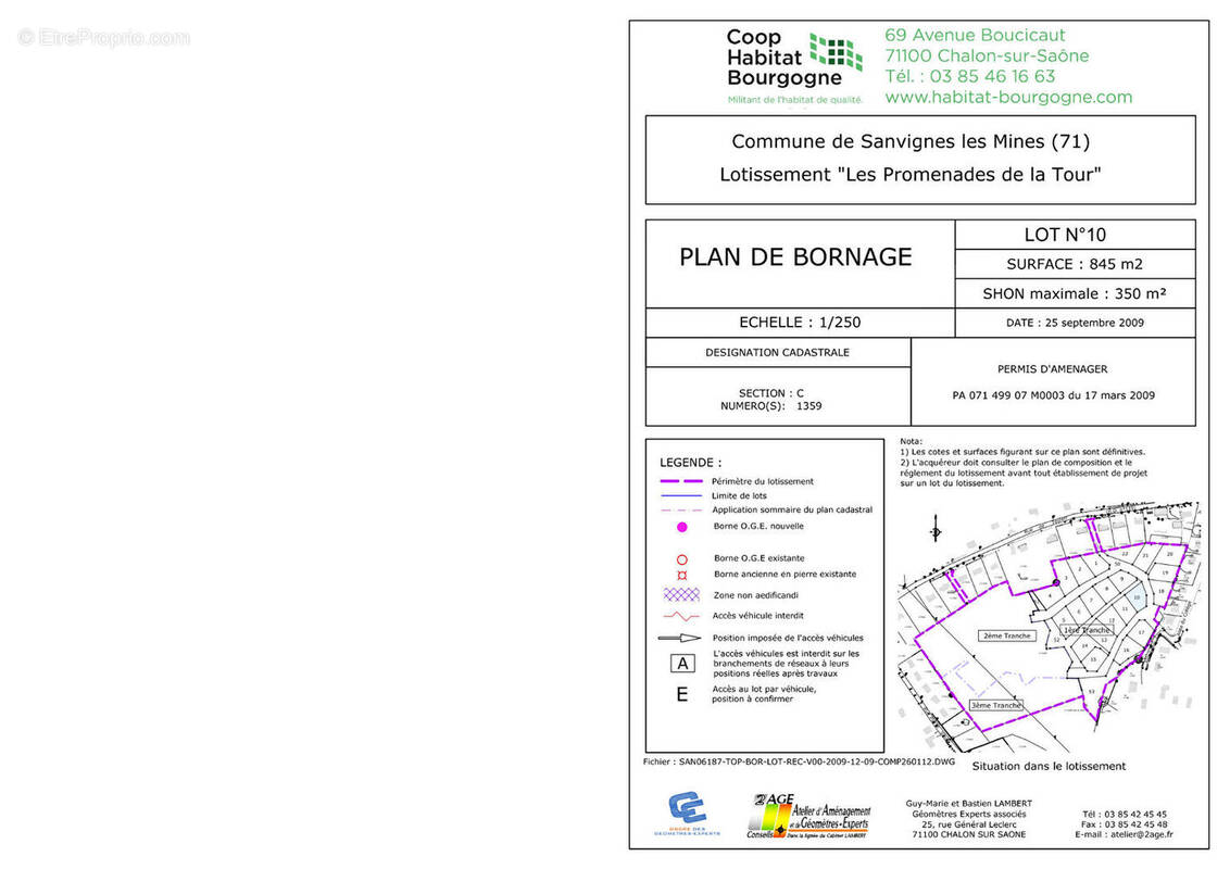 Terrain à SANVIGNES-LES-MINES