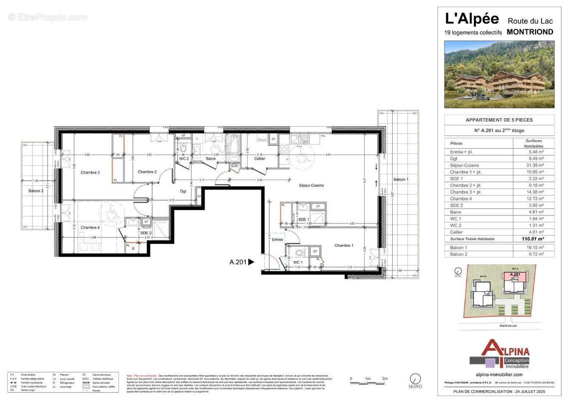 Appartement à MONTRIOND