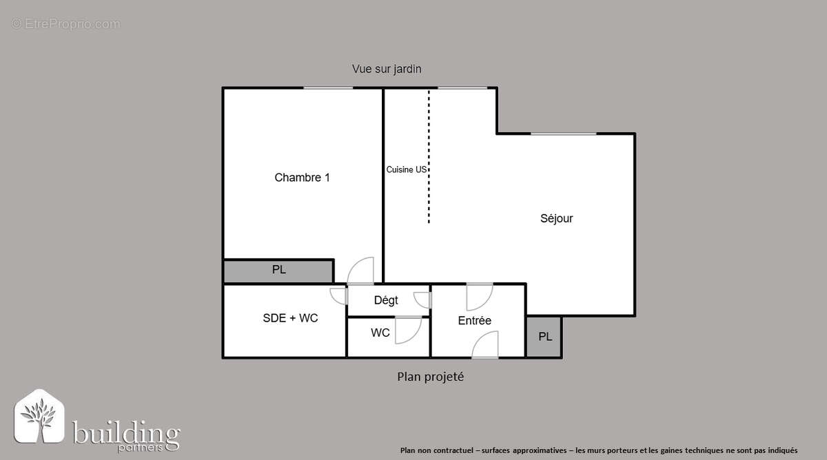Collange Levallois-Perret - Appartement 3 pièces 45,95 m² - photo 3