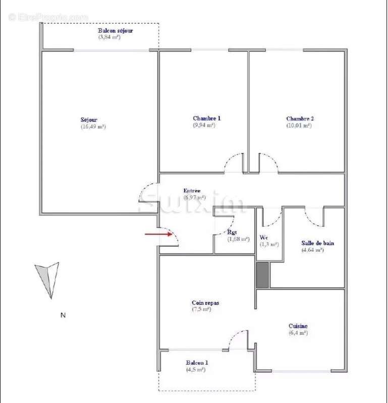 Appartement à SAINT-PRIEST