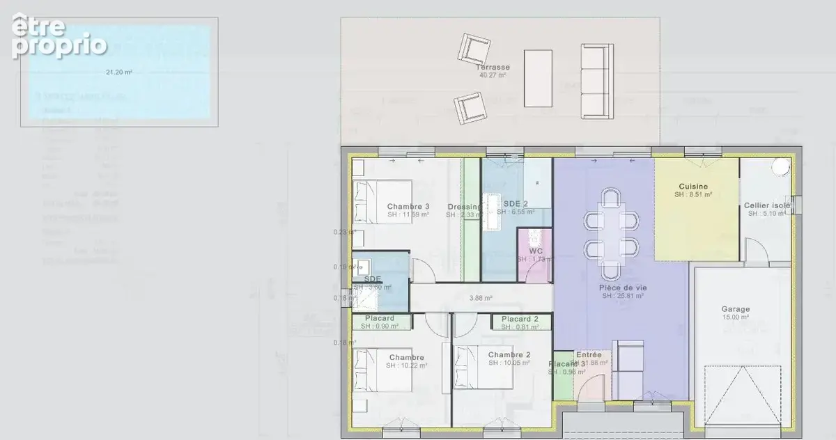  Montbeton – Terrain constructible viabilisé de 834 m²  Opportunité investisseur - photo 3