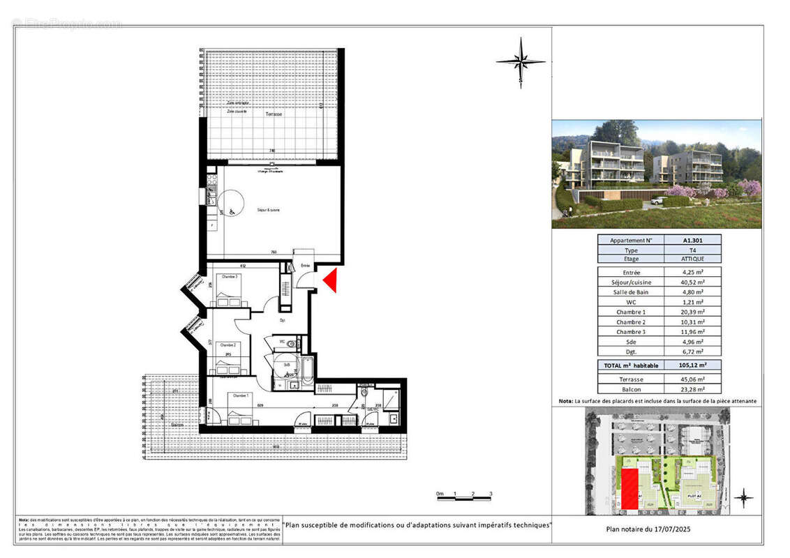 Appartement à EVIAN-LES-BAINS