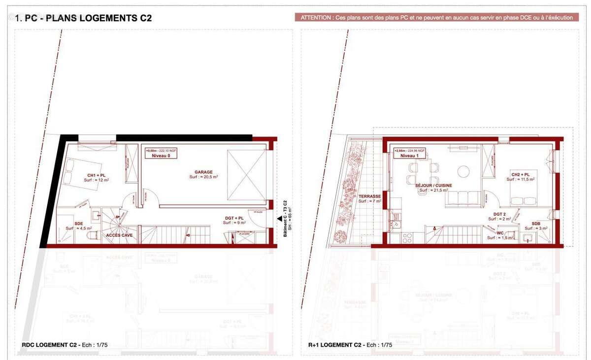 Appartement à FRONTONAS