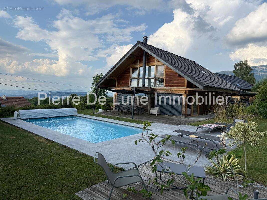 Trévignin – Maison d'exception en ossature bois avec vue dominante, piscine et panorama sur les montagnes - photo 39
