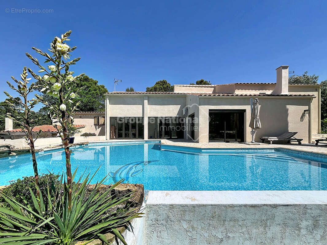 Uchaux, propriété avec gîte 205m² , possibilité revenu locatif, 4870m² de terrain arboré avec piscine - photo 2