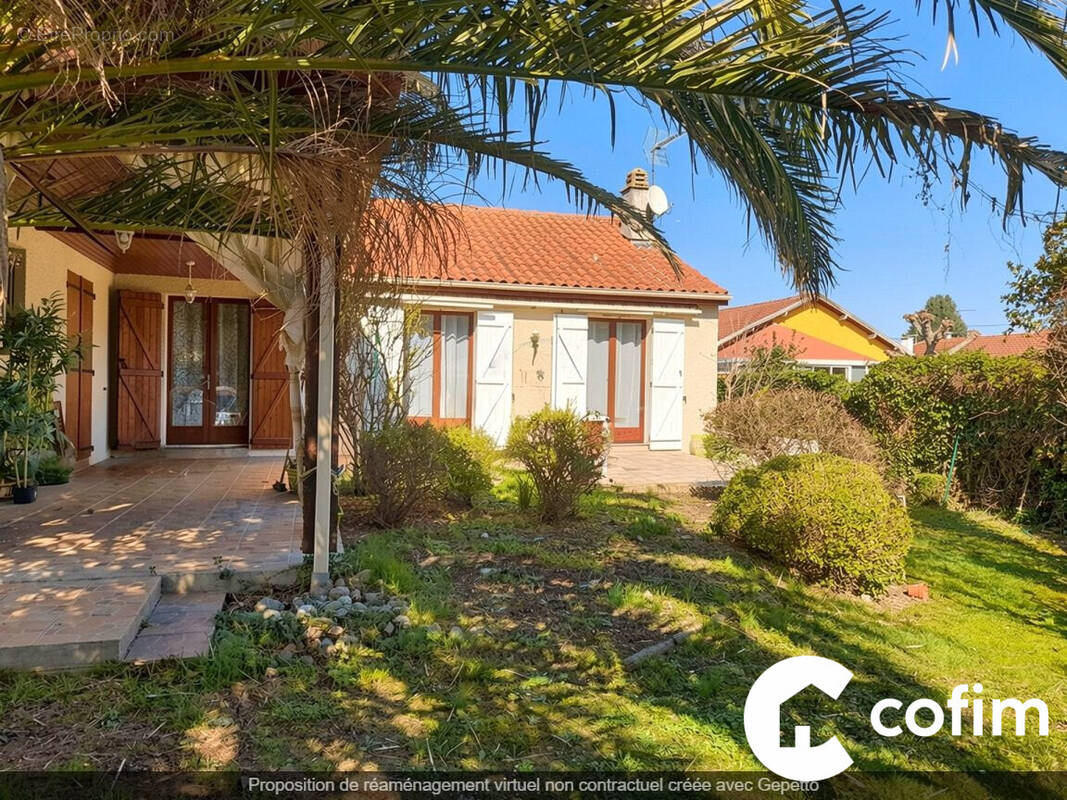 terrasse sud  - Maison à TARBES