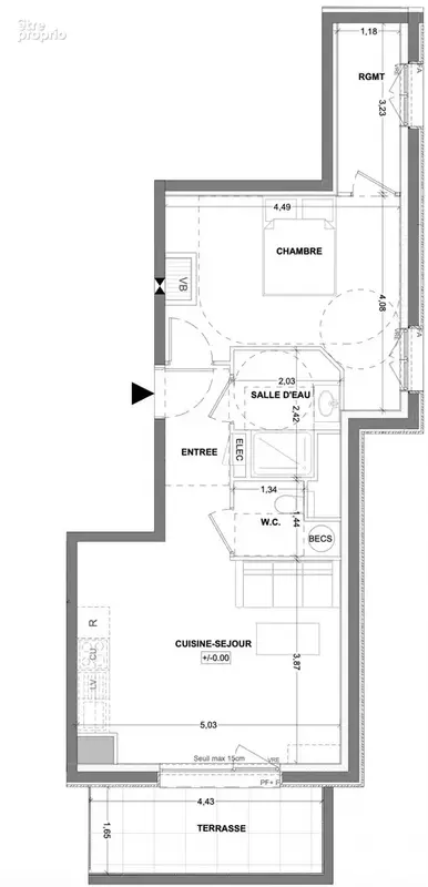 Appartement 2 pièces 49 m² à vendre à Saint-Malo (35400) - photo 2