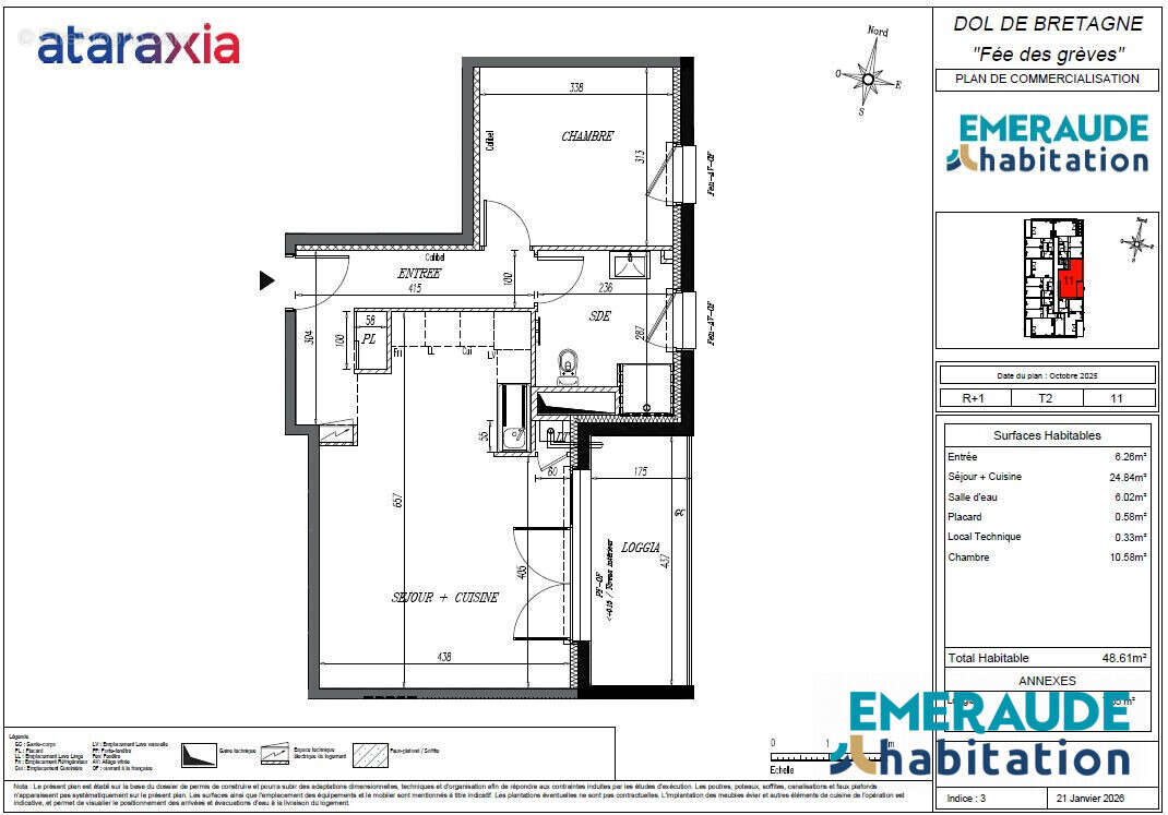Appartement 48 m² à Dol-De-Bretagne  - photo 4
