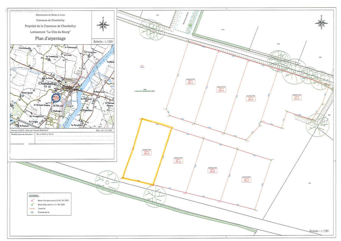 Terrain à CHAMBELLAY