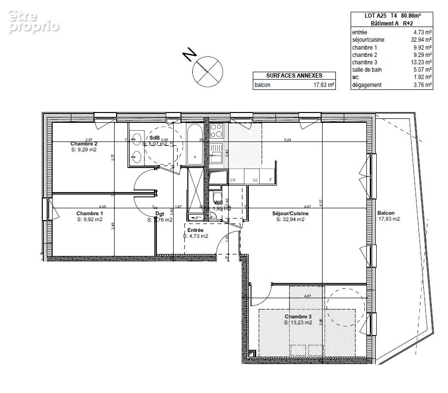 Appartement Souffelweyersheim 4 pièce(s) - photo 6