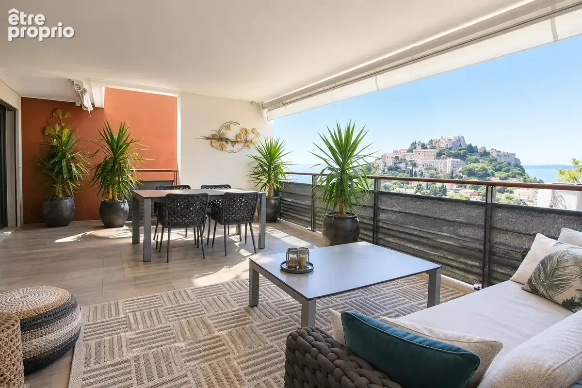 Eze "village" - 4p 108m²  terrasses 41m²  vue mer  piscine  parkings - photo 17