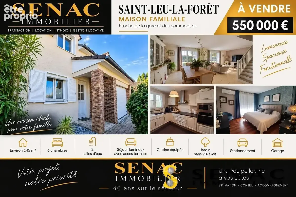 Photo Maison à Saint-Leu-La-Foret au prix de 550 000€
