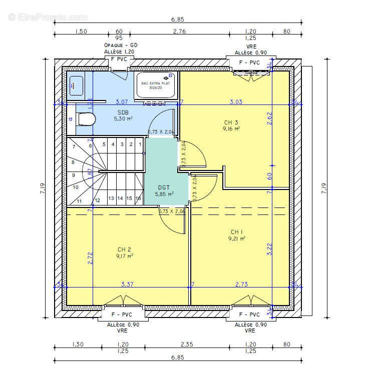 Maison mitoyenne T4 avec jardin et 2 stationnements - photo 4