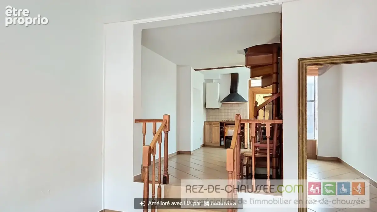 Rue saint maur  appartement en duplex avec boutique - photo 3