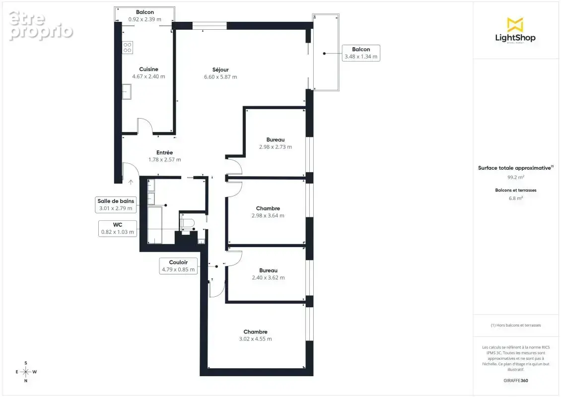 Appartement lumineux et calme de 5 pièces - 100 m² - Vue dégagée, double balcon, garage et cave - Lyon 5 - photo 10